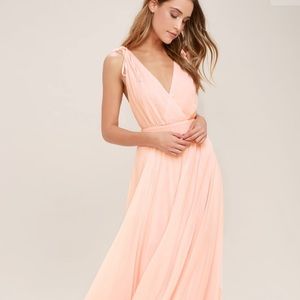 Lulus size Small blush pink Maxi Dress